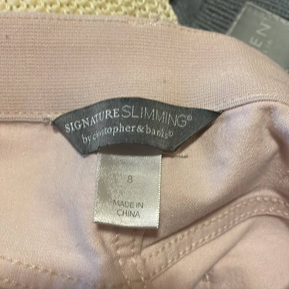 Signature slimming by Christopher banks pink jeans size 8 - Picture 6 of 8